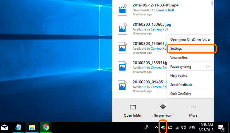 Cambiar el folder por defecto de OneDrive